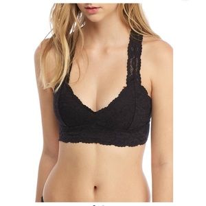 Free People Black Lace Bralette. Size XS